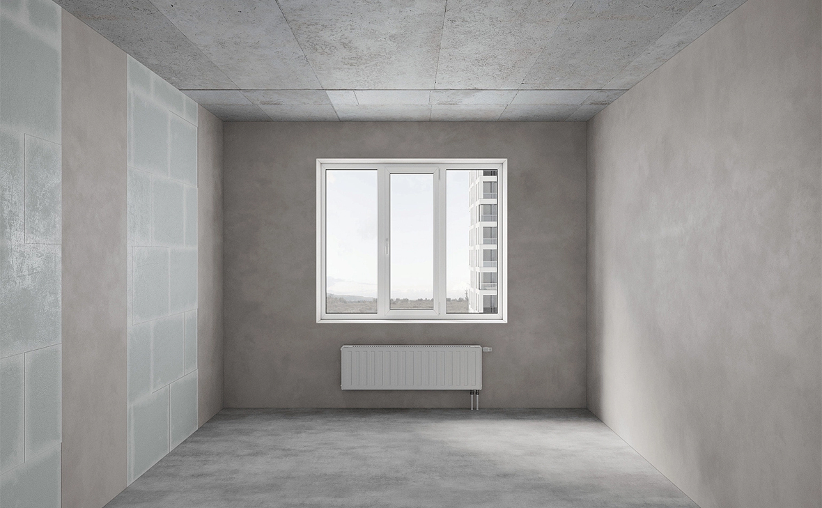 Черновая отделка — пустая квартира в новостройке, голые стены и бетонный пол