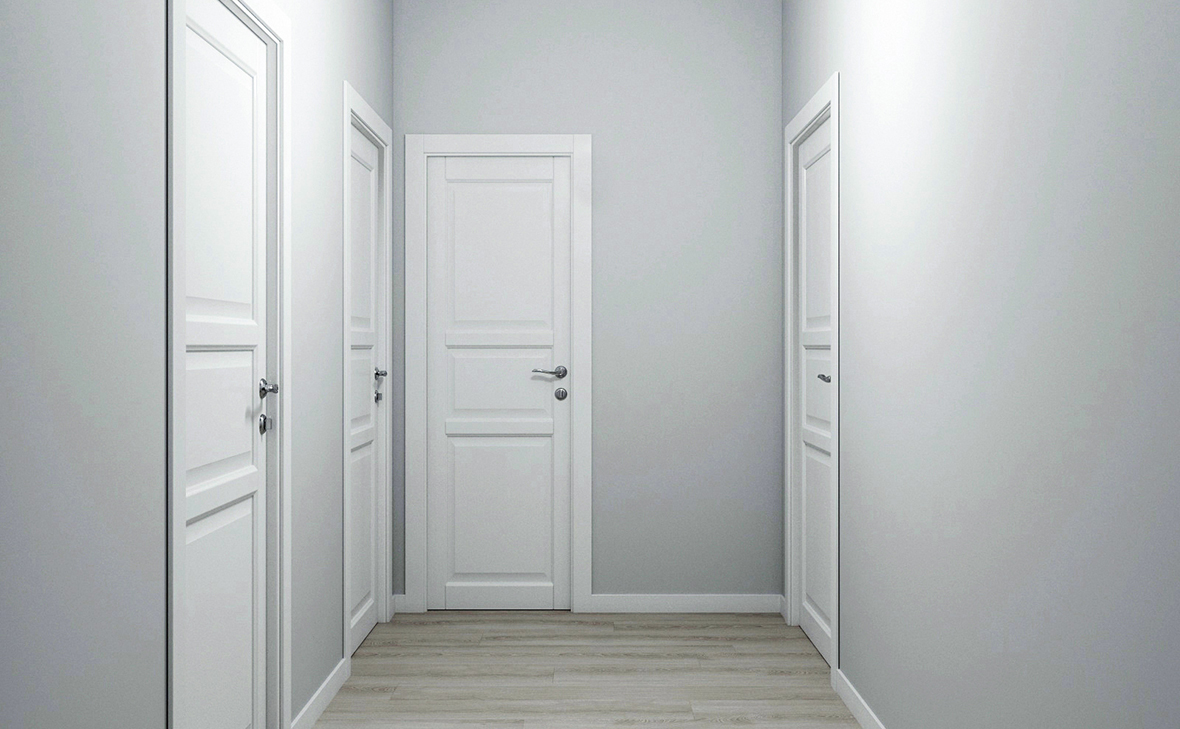 Чистовая отделка под ключ — установлены межкомнатные двери, уложен ламинат